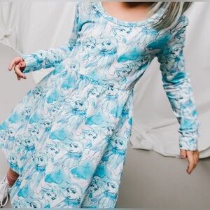Rags to Raches Frozen Themed Blue dress Elsa and Anna